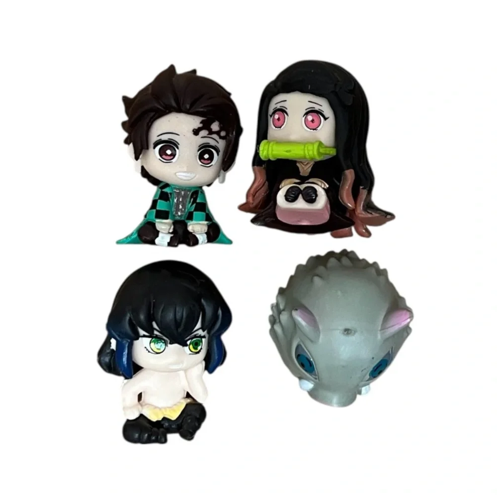 Demon Slayer Mini Figures Toy Japanese Anime from a Blind Box